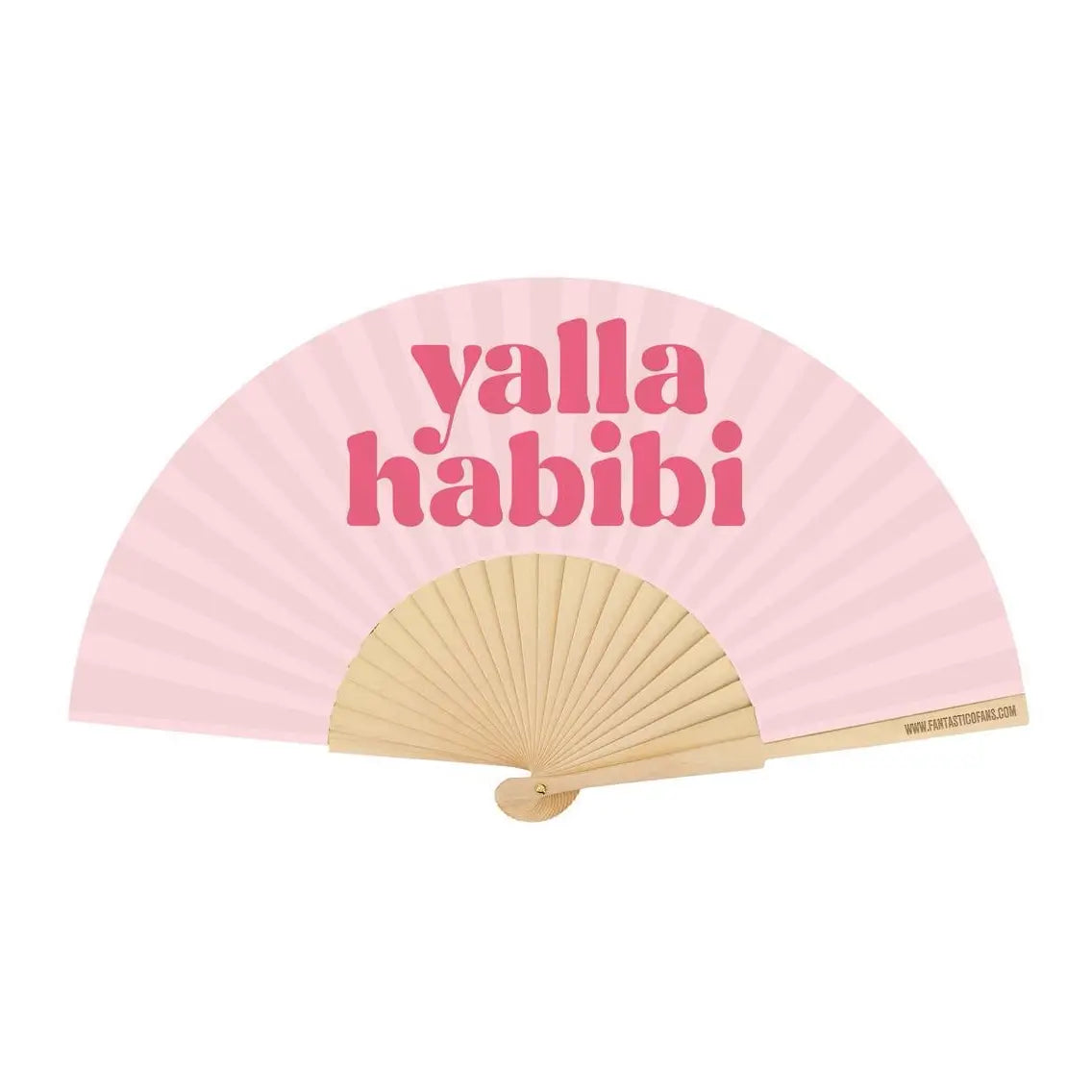 Yalla Habibi Slogan 23cm Fan