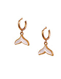 Pearl Mermaid Tail Hoop Earrings