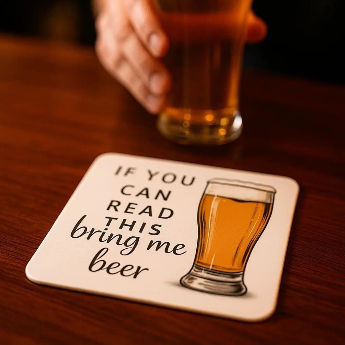 If You Can Read This Bring Me Beer - Coaster