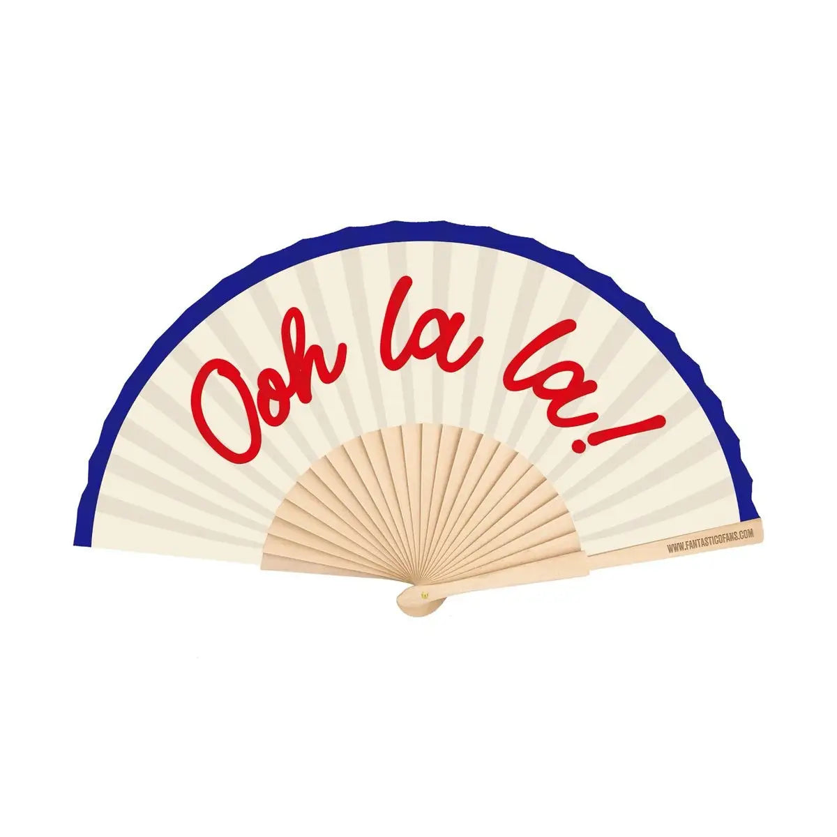 Ooh La La Script 23cm Fan